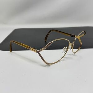 Vintage Christian Dior gold  Sunglasses eyeglasses frame oversized